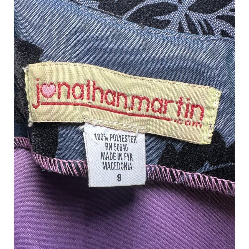 Y2K Babydoll Fairy Whimsigoth Midi Dress Size 9 Purple‎ Burnt Velvet 2000’s - Picture 9 of 11